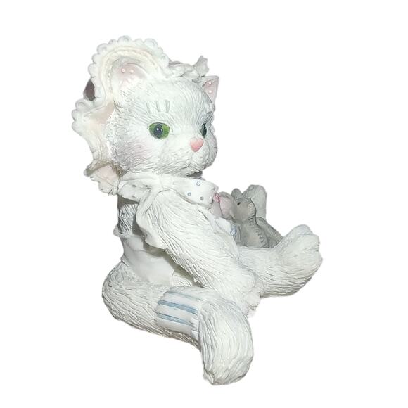 Enesco Calico Kittens Baby Infant Cat Figurine Love's Special Delivery #628425 - Picture 2 of 7